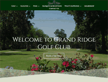 Tablet Screenshot of grandridgegolf.com